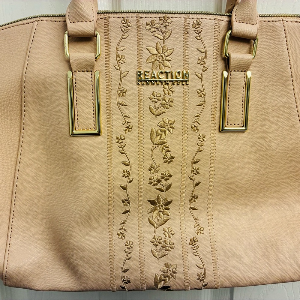 Kenneth Cole Reaction Tan Floral Tote